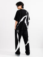 BLACK AND WHITE TROUSERS