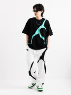 BLACK AND WHITE TROUSERS