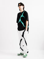 BLACK AND WHITE TROUSERS