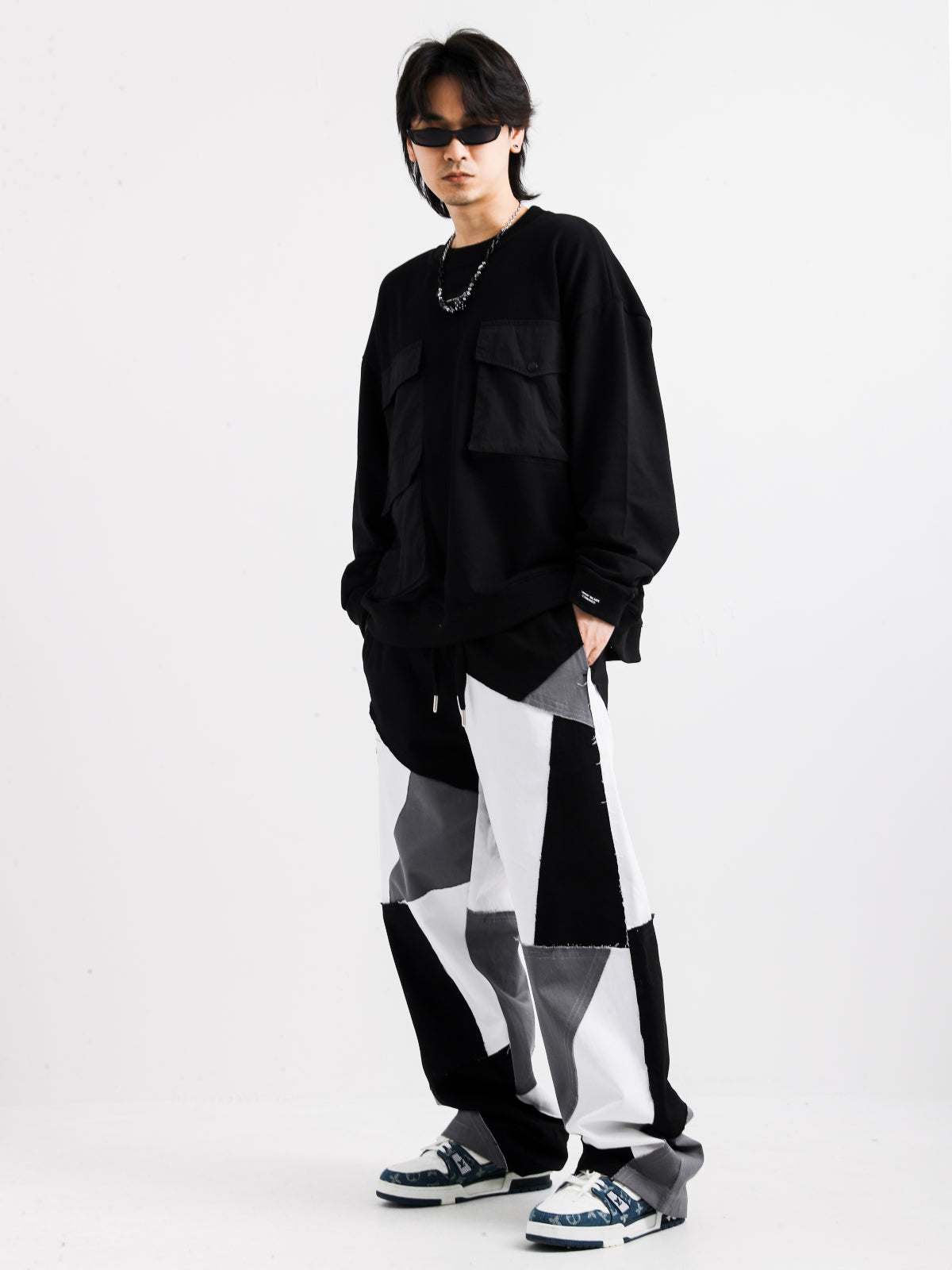 COLOR BLOCK TROUSERS