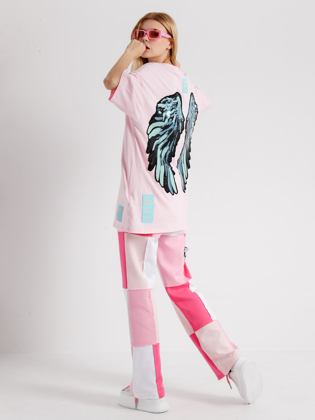 COLOR BLOCK TROUSERS