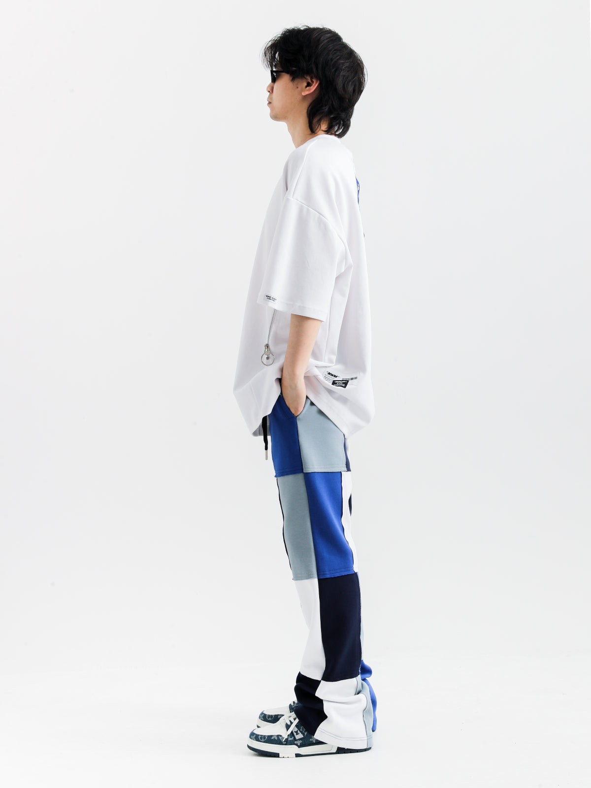 COLOR BLOCK TROUSERS