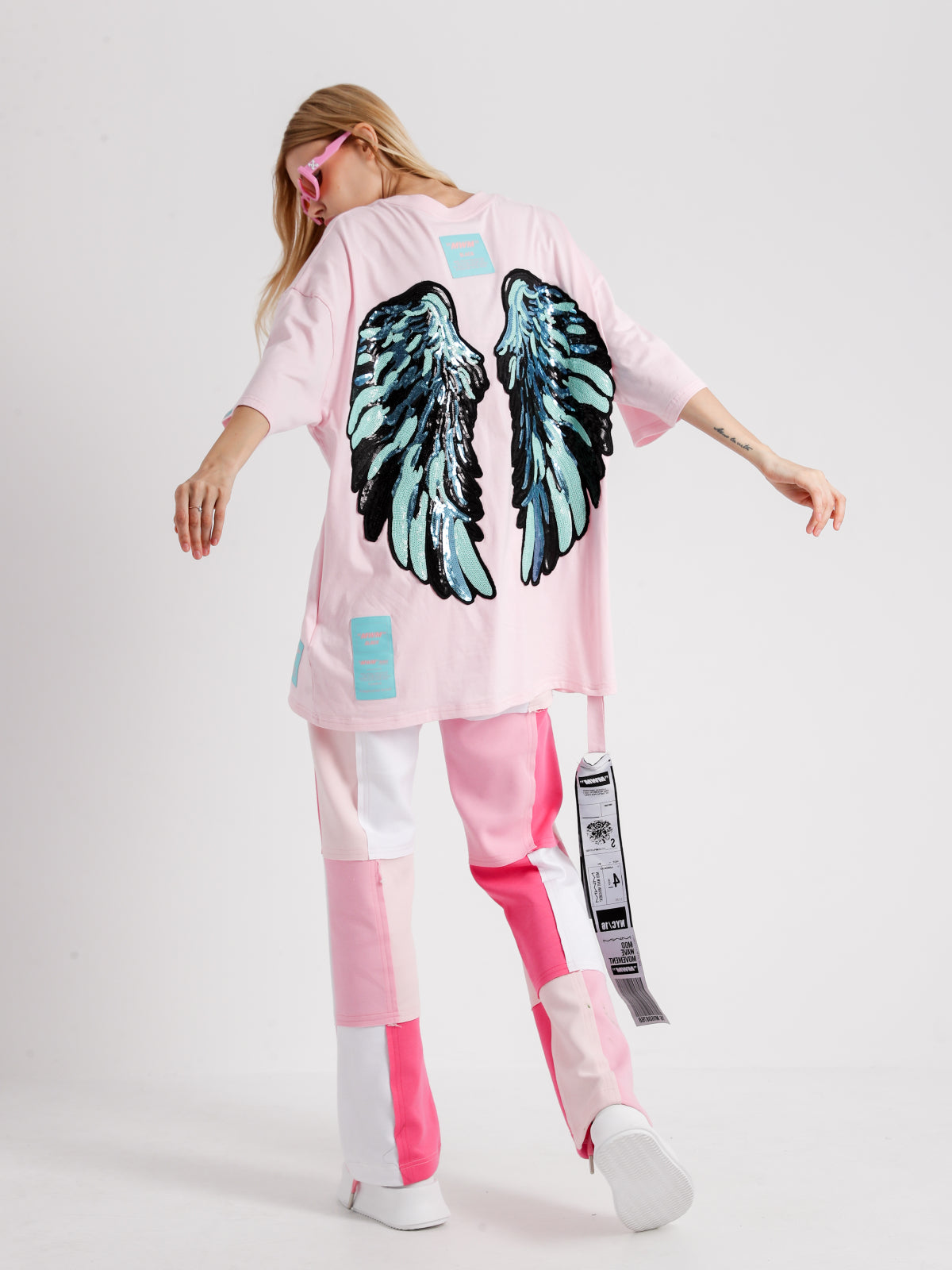 COLOR BLOCK TROUSERS