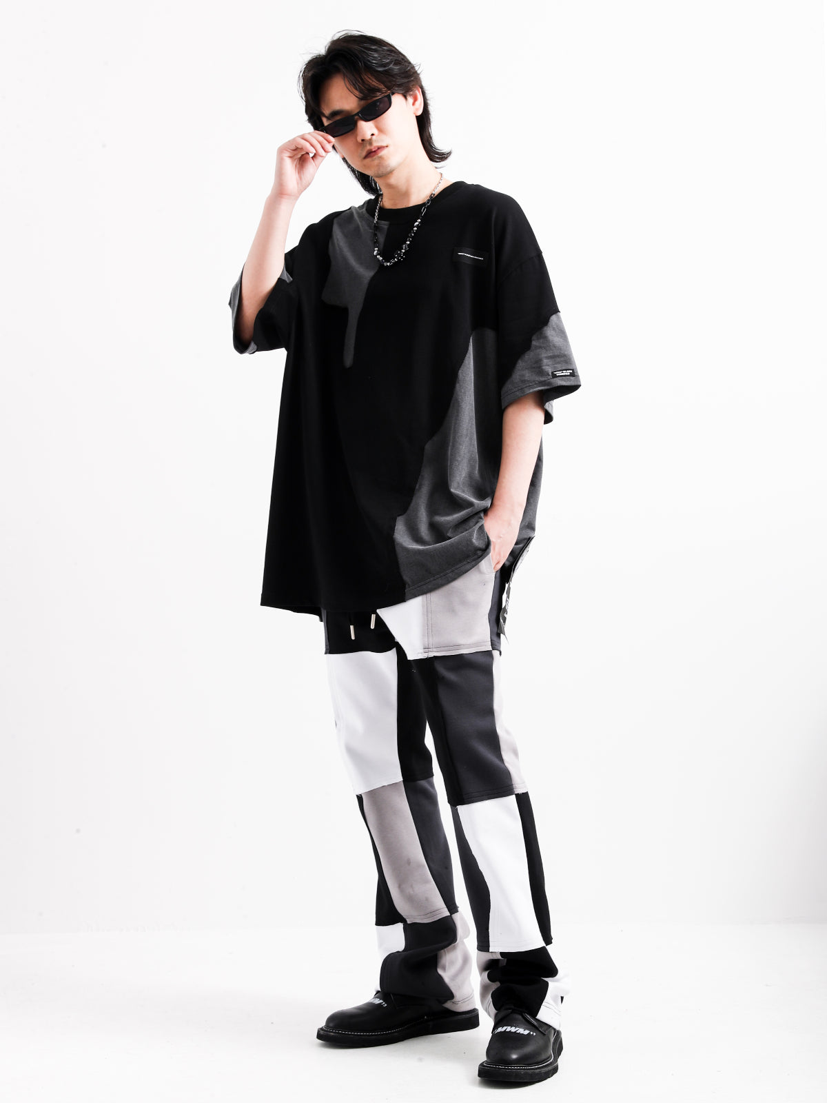 COLOR BLOCK TROUSERS