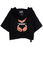 SUDADERA TEDDY  CROP