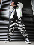 PLAID TROUSERS
