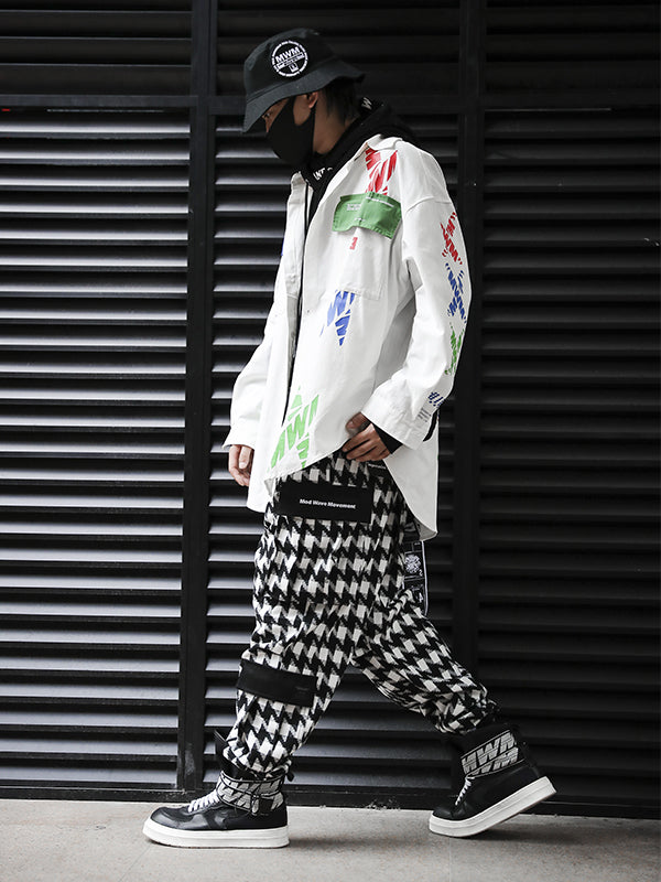 PLAID TROUSERS