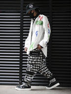 PLAID TROUSERS
