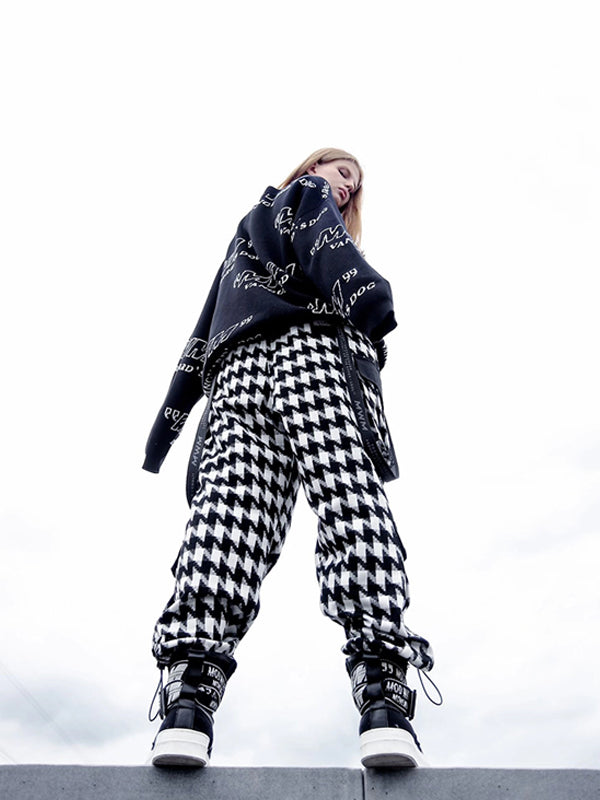 PLAID TROUSERS