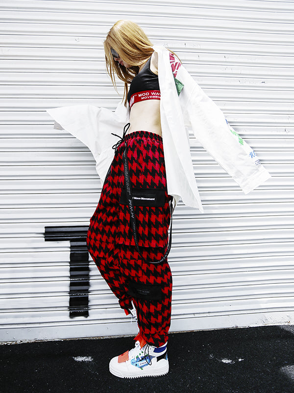 PLAID TROUSERS