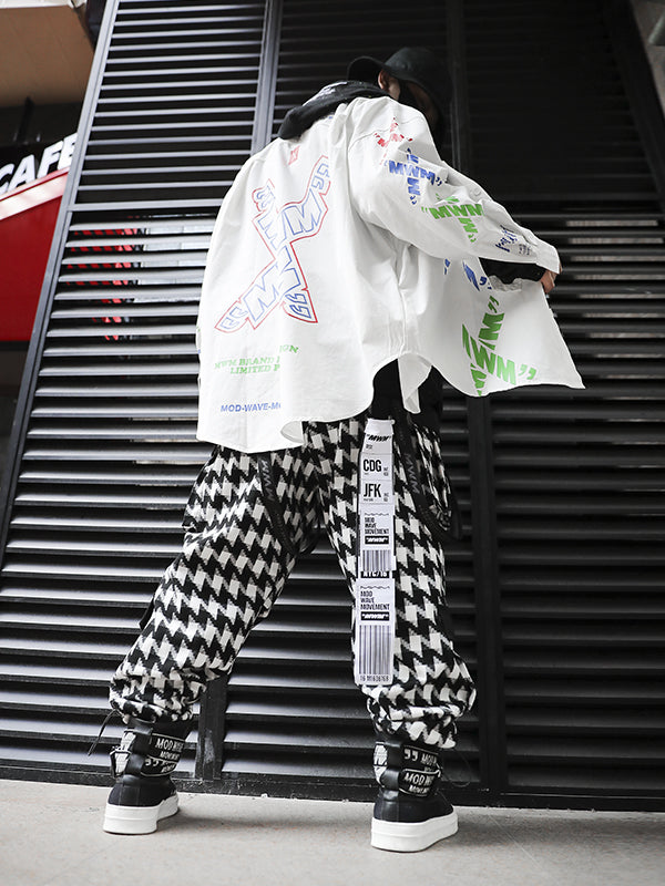 PLAID TROUSERS