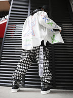 PLAID TROUSERS