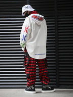 PLAID TROUSERS