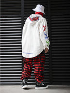 PLAID TROUSERS