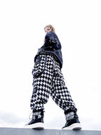PLAID TROUSERS