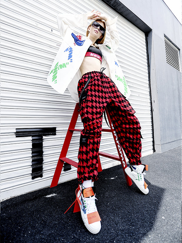PLAID TROUSERS