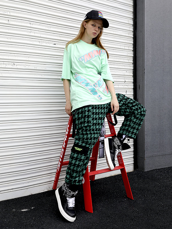 PLAID TROUSERS
