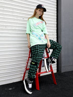 PLAID TROUSERS