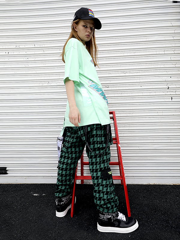 PLAID TROUSERS