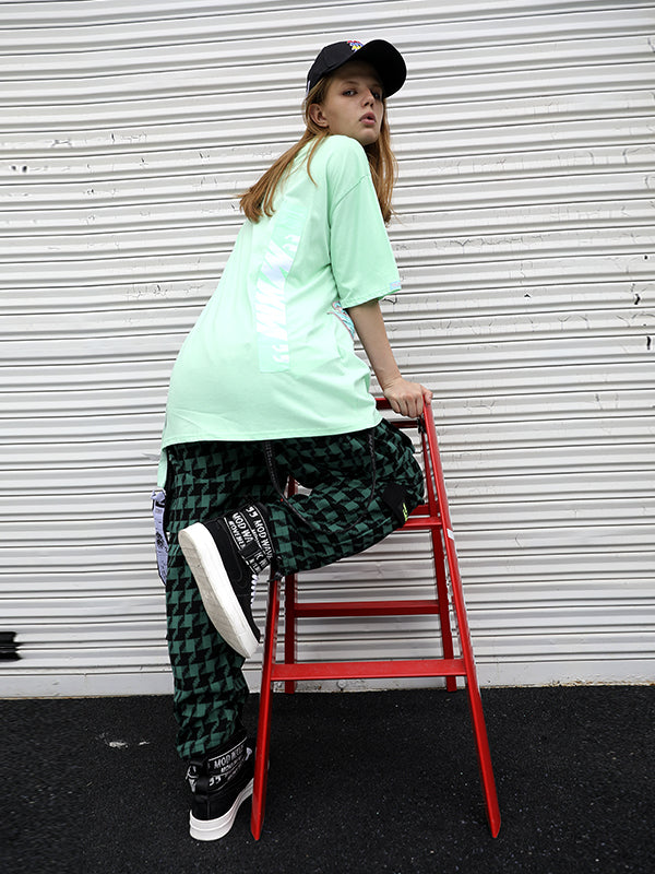 PLAID TROUSERS
