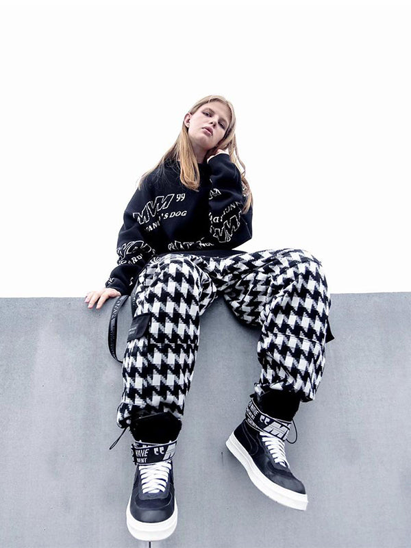 PLAID TROUSERS
