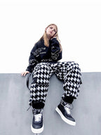 PLAID TROUSERS