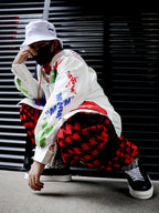 PLAID TROUSERS