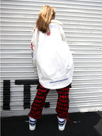 PLAID TROUSERS
