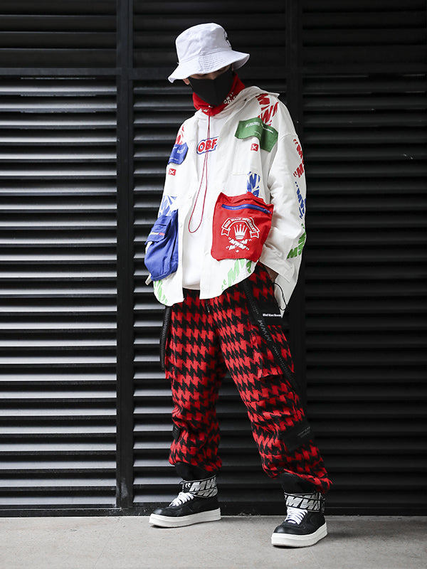 PLAID TROUSERS