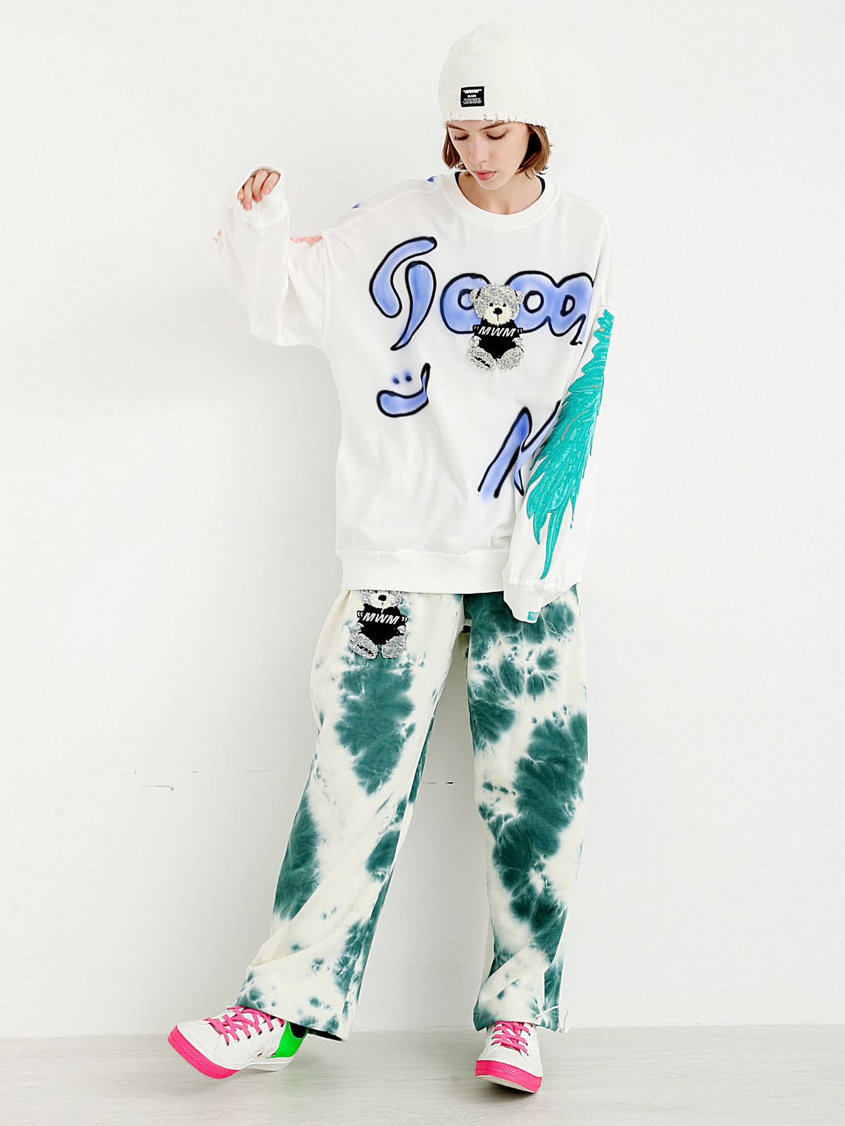 TEDDY TIE DYE PANTS