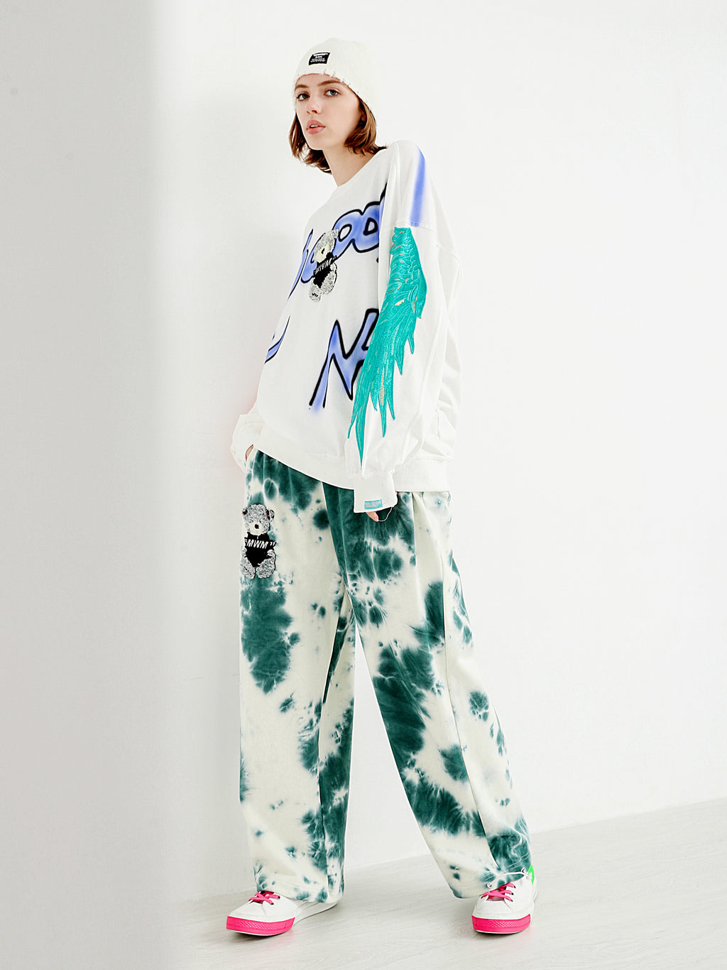 TEDDY TIE DYE PANTS