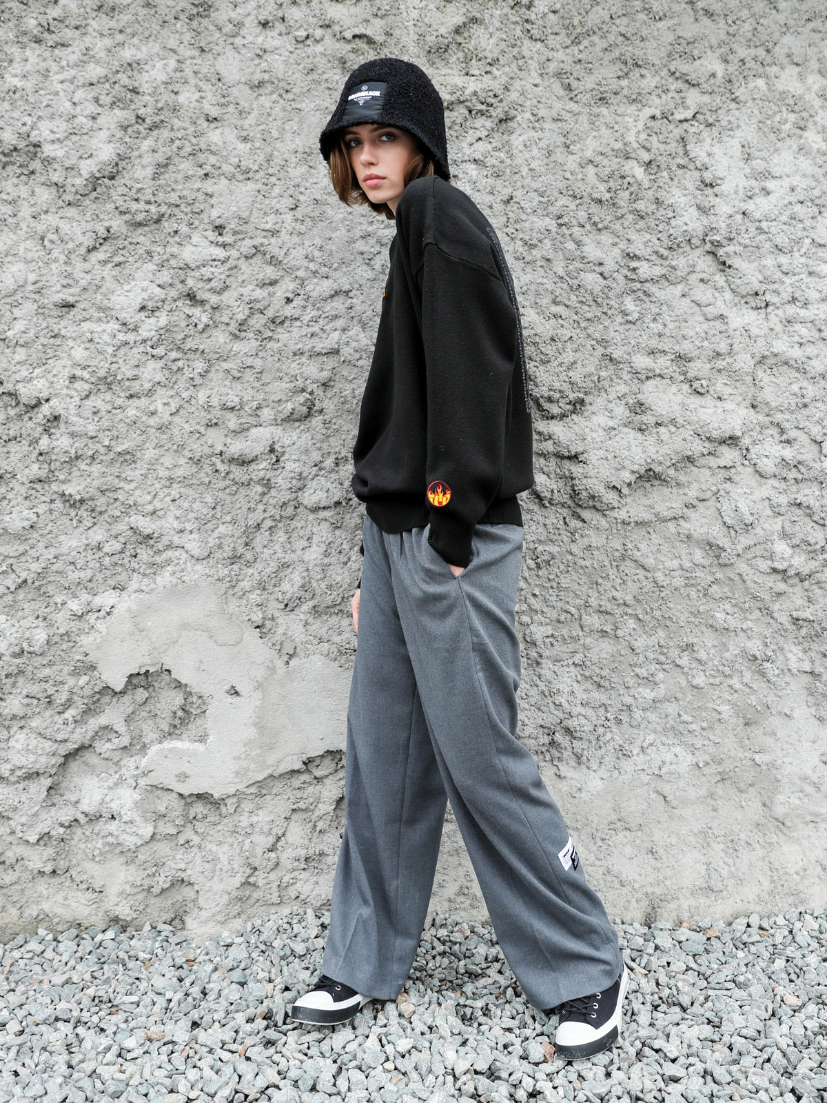 WIDE LEG TROUSERS