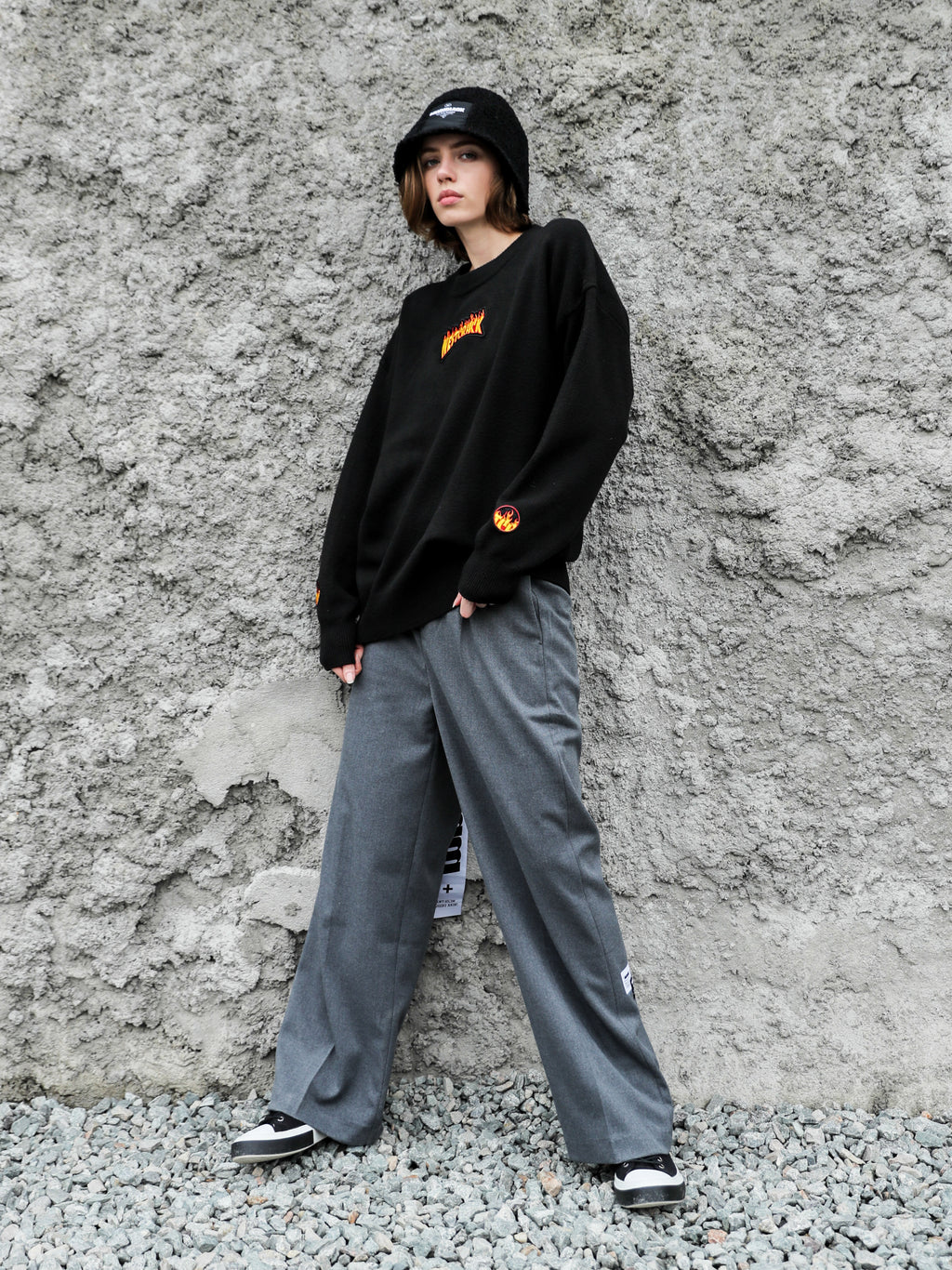 WIDE LEG TROUSERS