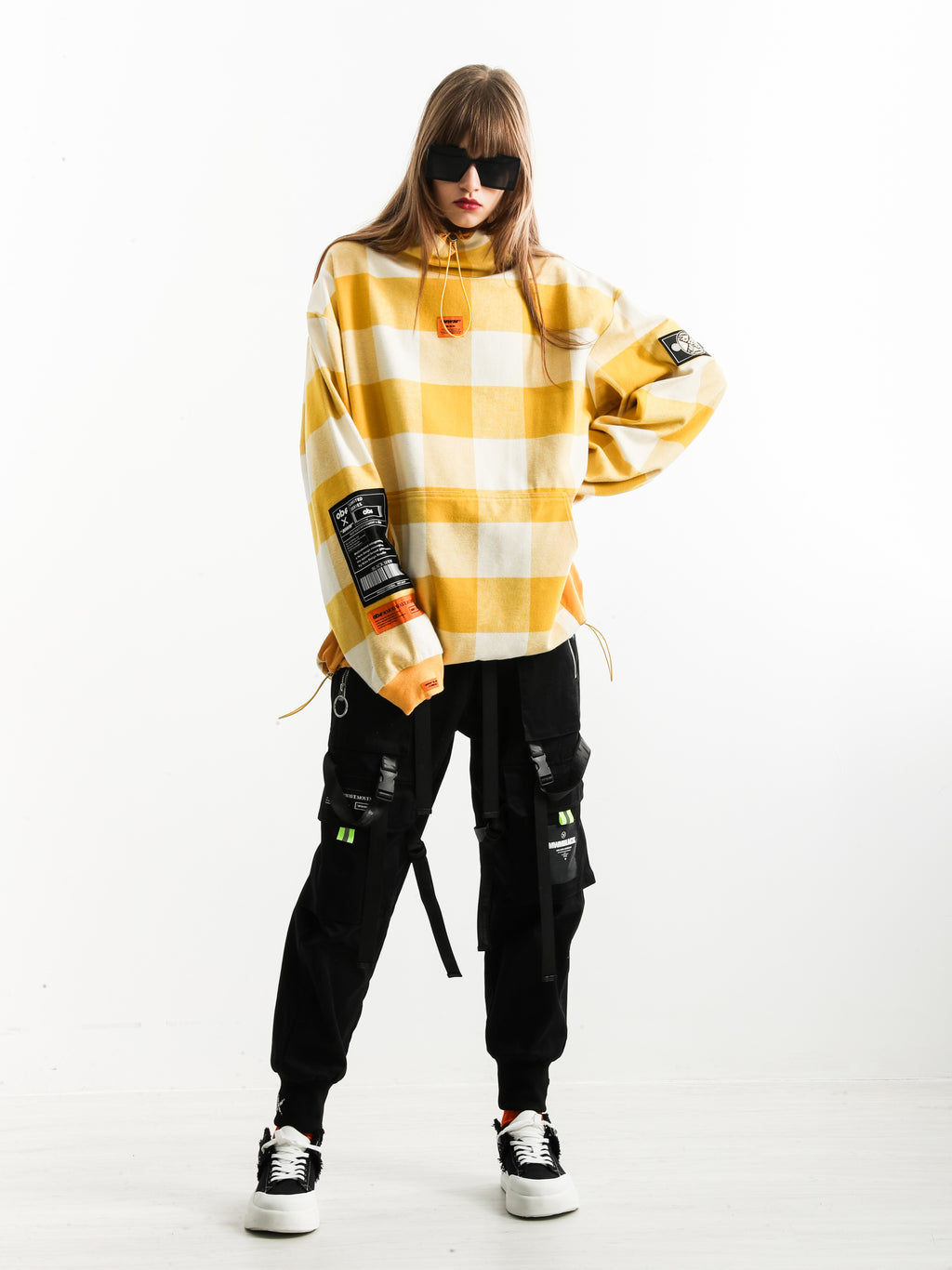 SUDADERA CUADROS