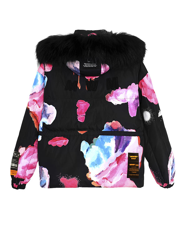 MULTI-COLORED PUFFER COAT
