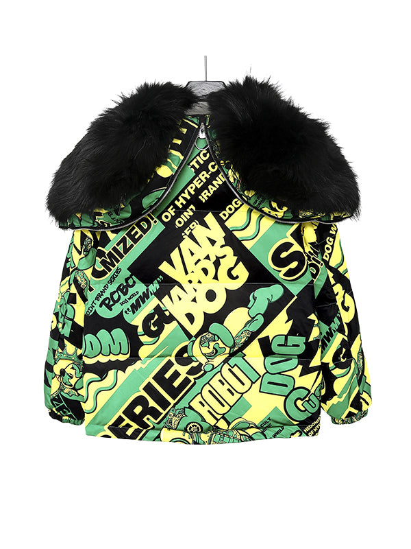 ABRIGO MULTICOLOR PUFFER