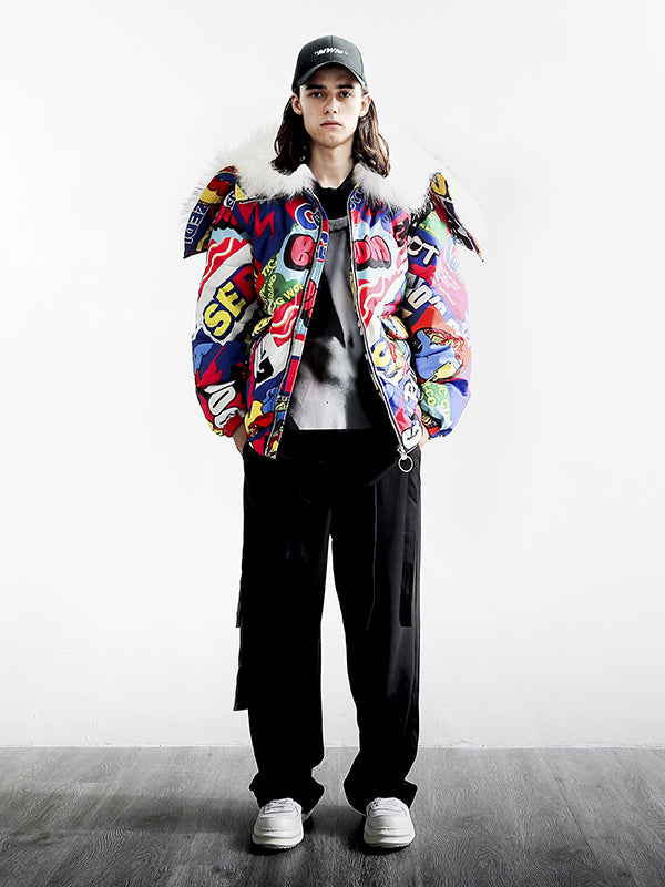 ABRIGO MULTICOLOR PUFFER