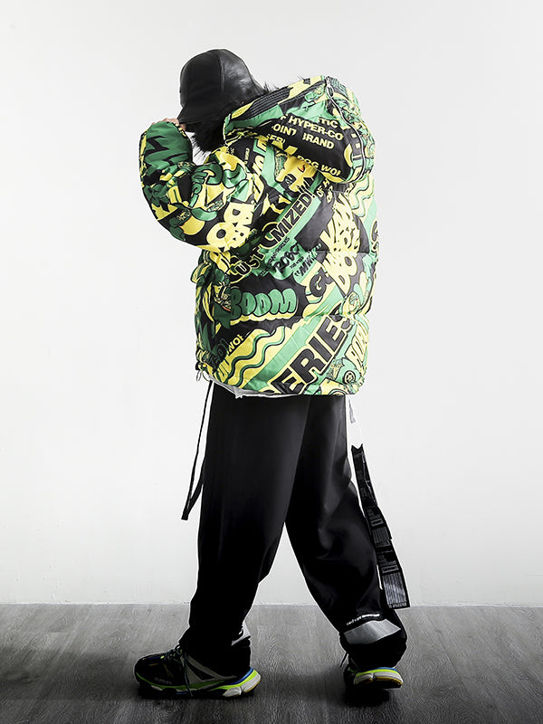 MULTI-COLORED PUFFER COAT