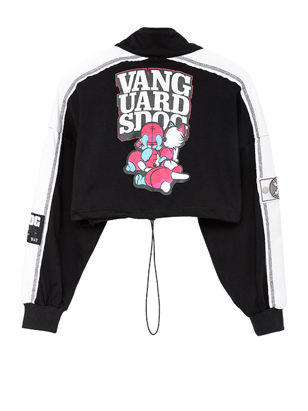 VANGUARD'S DOG CROPPED SWEATSHIRT