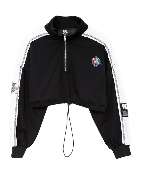 VANGUARD'S DOG CROPPED SWEATSHIRT