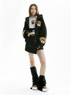 SUDADERA TEDDY CON CAPUCHA
