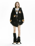 SUDADERA TEDDY CON CAPUCHA