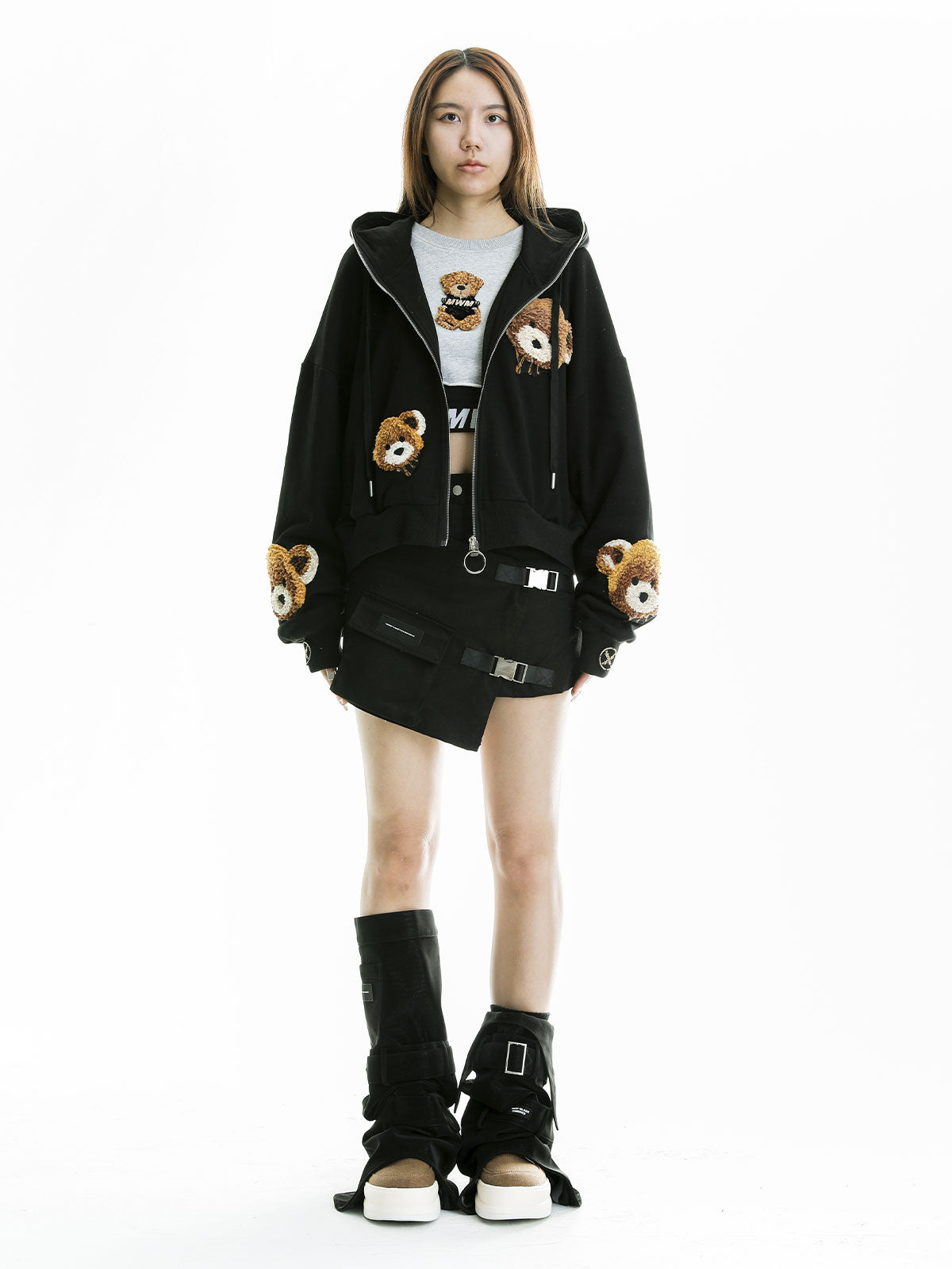 HOODED TEDDY SWEATSHIRT