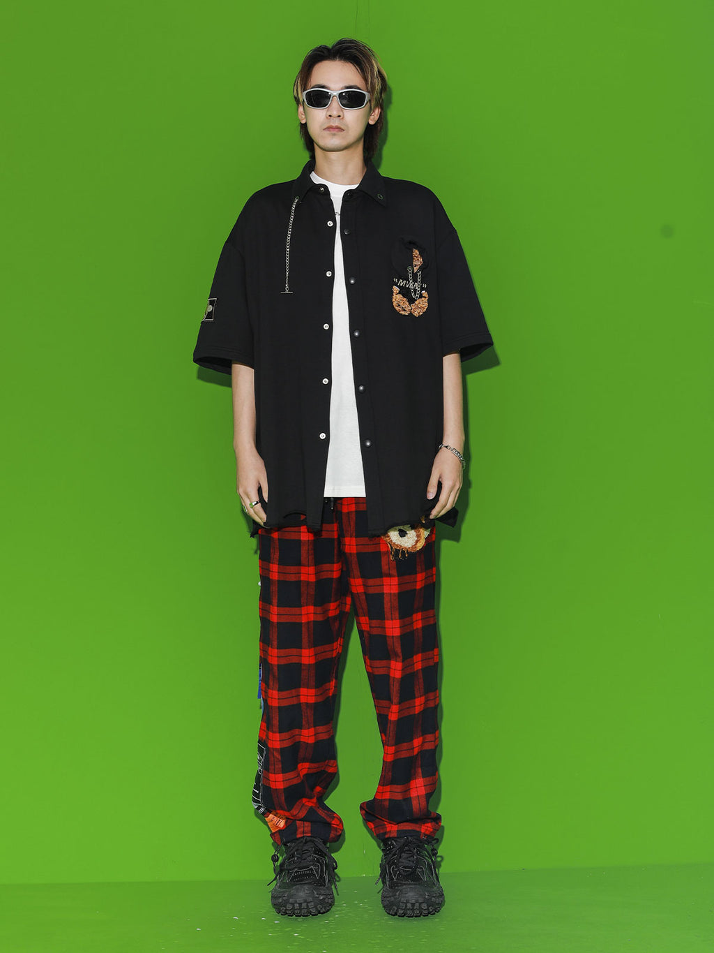 TEDDY SHIRT WITH CHAIN