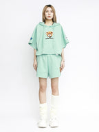 TEDDY CROPPED SWEATSHIRT
