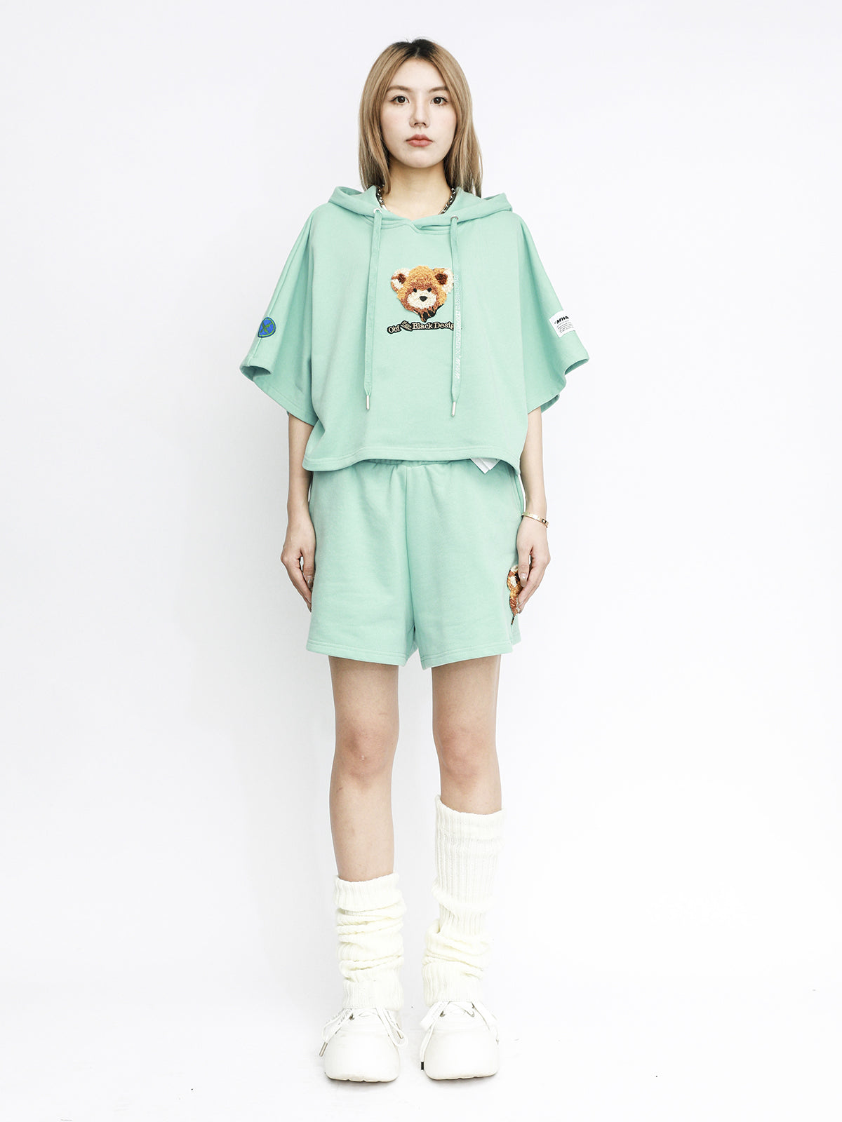 TEDDY CROPPED SWEATSHIRT
