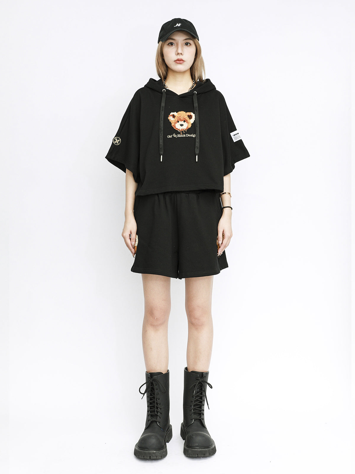 TEDDY CROPPED SWEATSHIRT