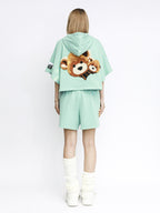 TEDDY CROPPED SWEATSHIRT